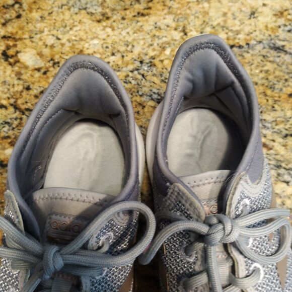 Adidas Womens Cloudfoam QT Flex DA9835 Gray Running Shoes Sneaker Size 8 - Picture 8 of 12